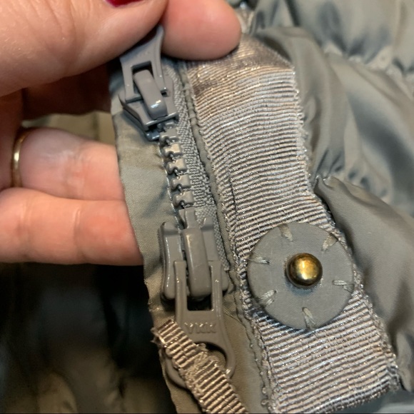 Château de sable Paris baby girl down feather gray puffer winter coat 18… - Picture 11 of 13